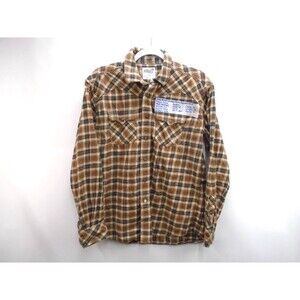 Vintage Ariat 'Walken Flannel Shirt Men Size L Retro Fit Pearl Snap Long Sleeve